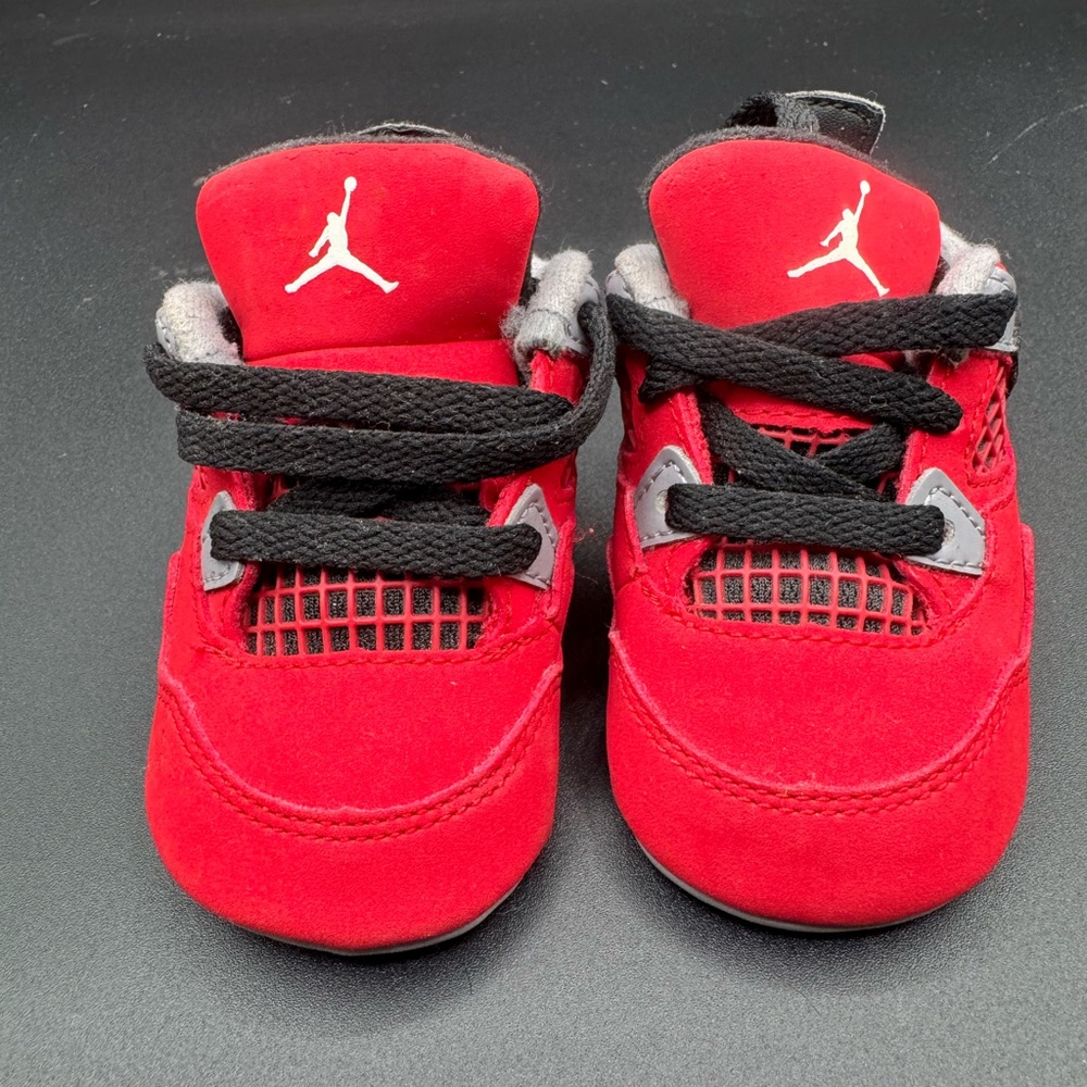 Jordan Kids Red and Black Sneakers - Picture 3 of 11